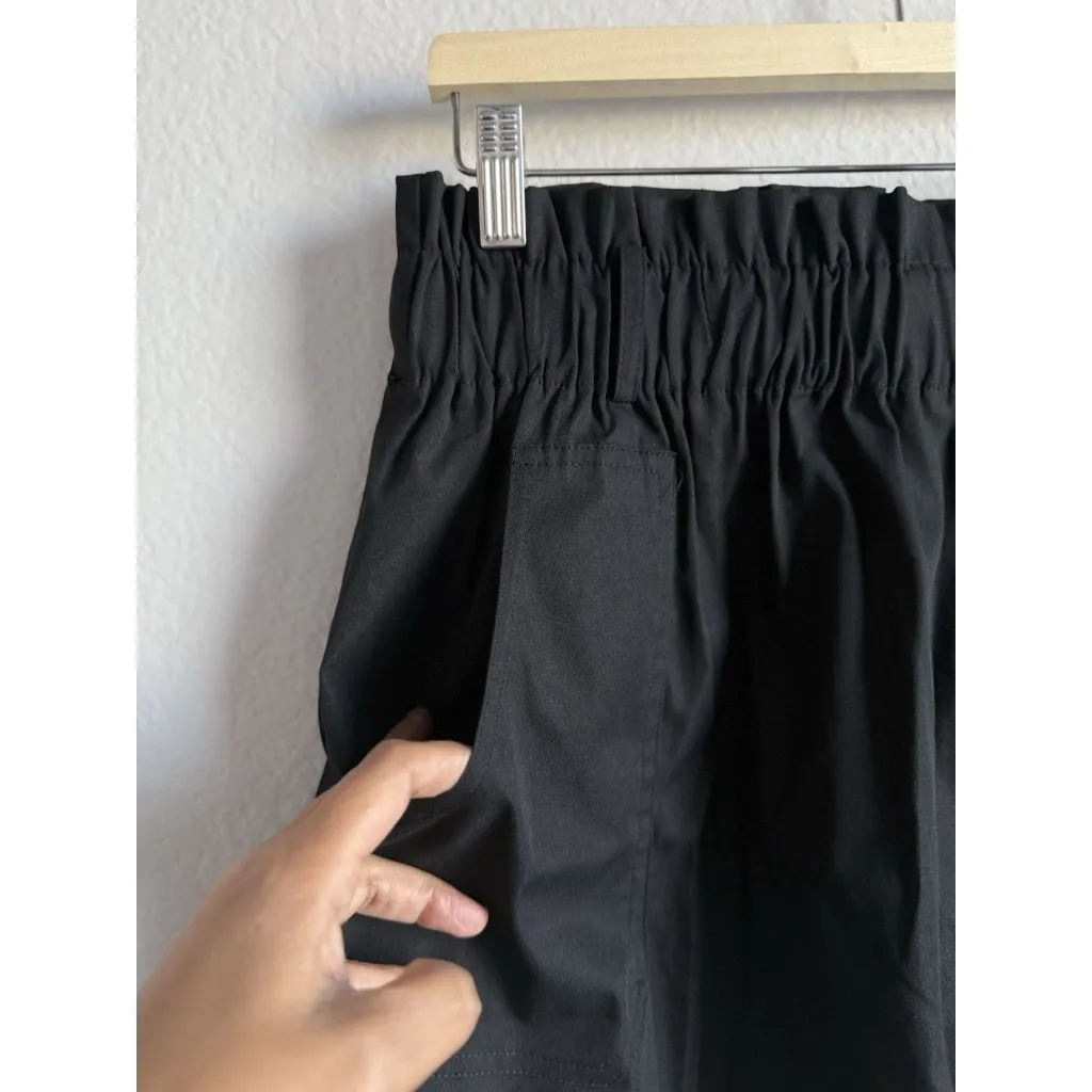 Kancy Kole Skirt Women’s XL Black High Waisted Pull On Paper Bag‎ A - Image 3