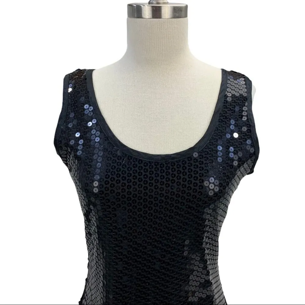 VINTAGE '90s Rampage | Junior's M 11 | Bodycon Sequin Cocktail Party Mini Dress - Image 3