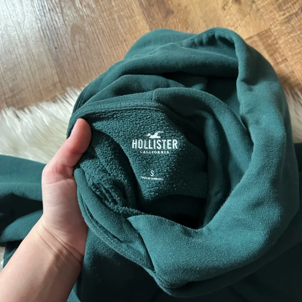 HOLLISTER Feel Good Fleece Cozy Hoodie In Dark Teal - Image 6