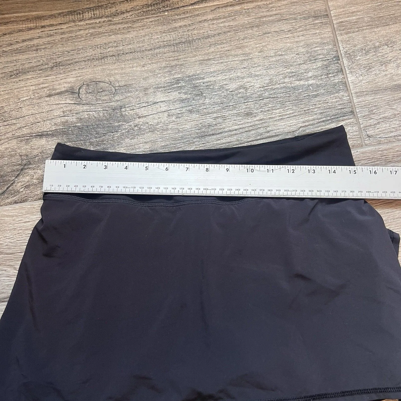 LULULEMON Women’s Size 6 Run PACE SETTER Sporty Skirt Skort BLACK Ruffle #92 - Image 6