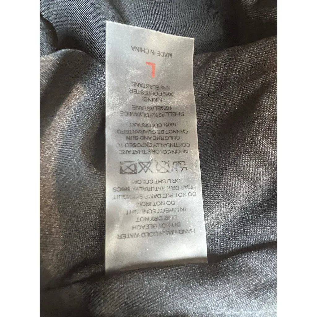 Amzcrzy 2 Piece Swimsuit Large Black White Trim Tummy Control Swim Dress NWOT - Image 10