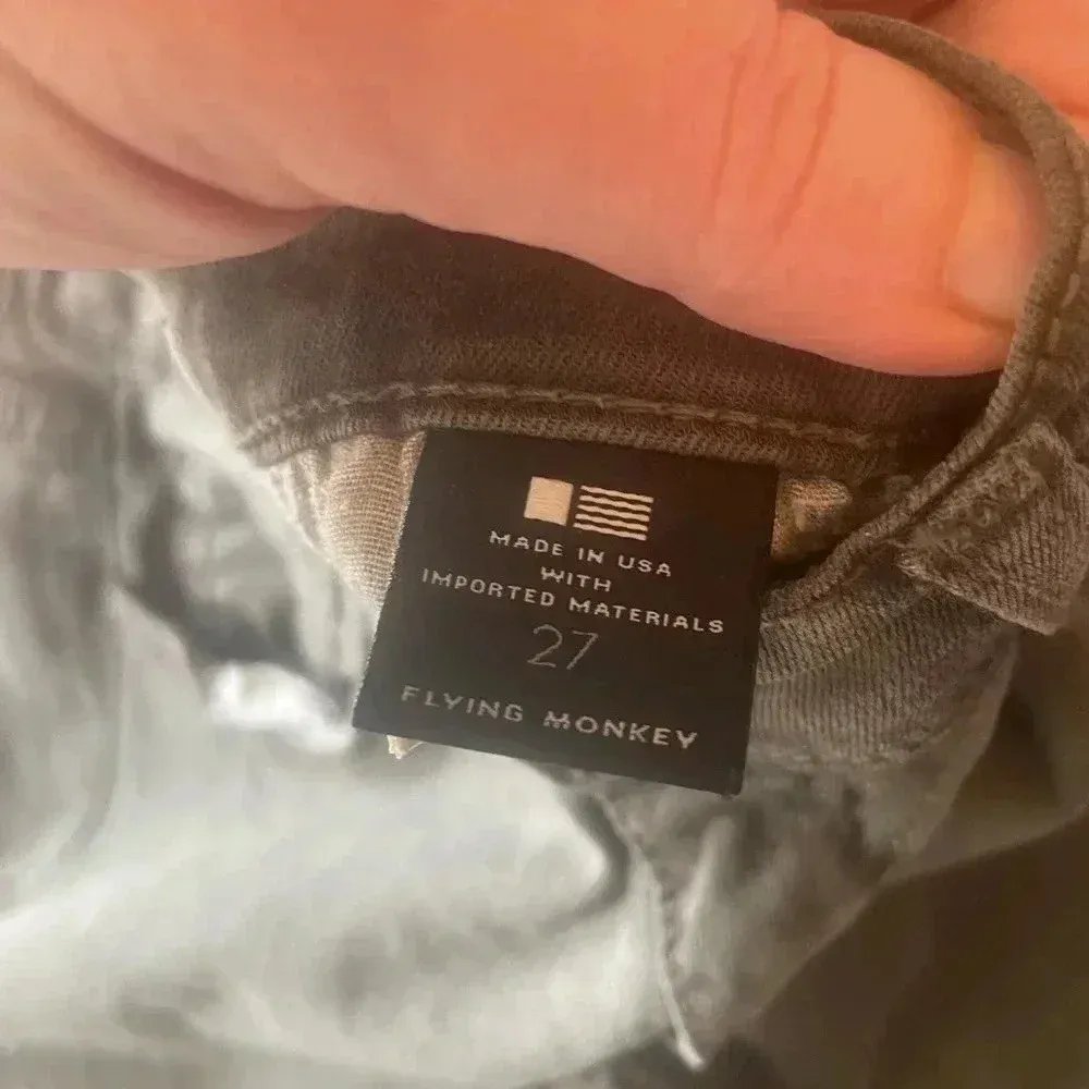 Flying Monkey Skinny Jeans Army Green Sz‎ 27 GUC! Bin B - Image 7