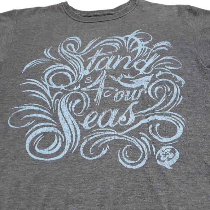 Billabong Shirt Size Medium Surfers For Cetaceans "Stands For Our Seas" Graphic Tee Unisex  - Image 4