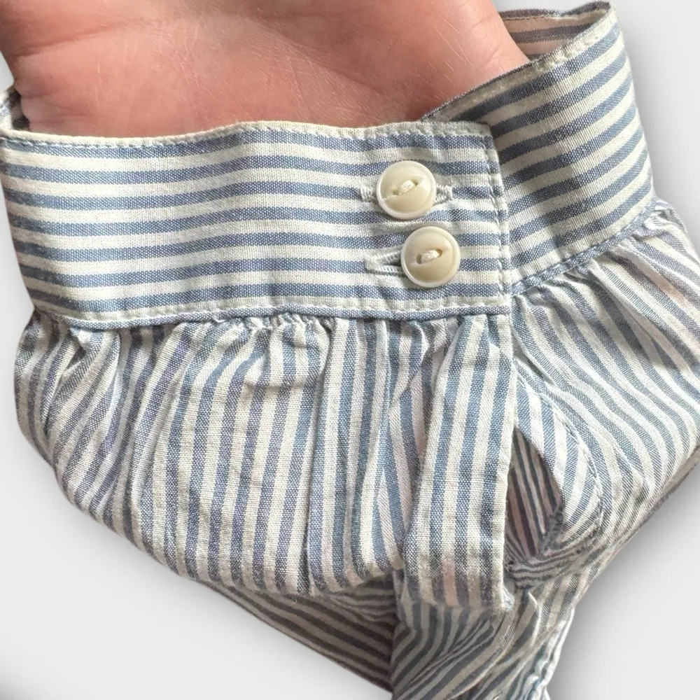 Wrap Top in Indigo Stripe - Image 7