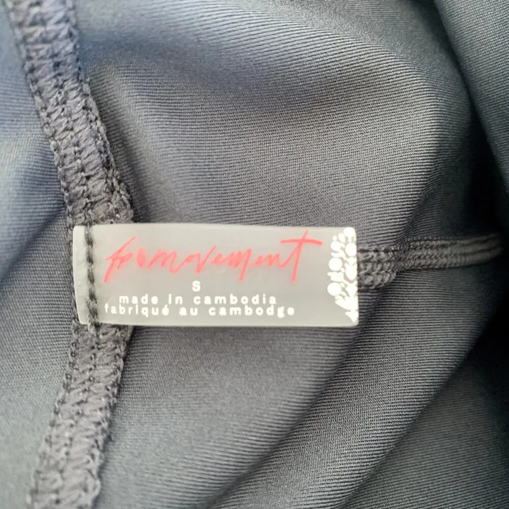 NWT Free People Movement Wrap Lose Control Leggings in Gravel Stone Gray - Image 10