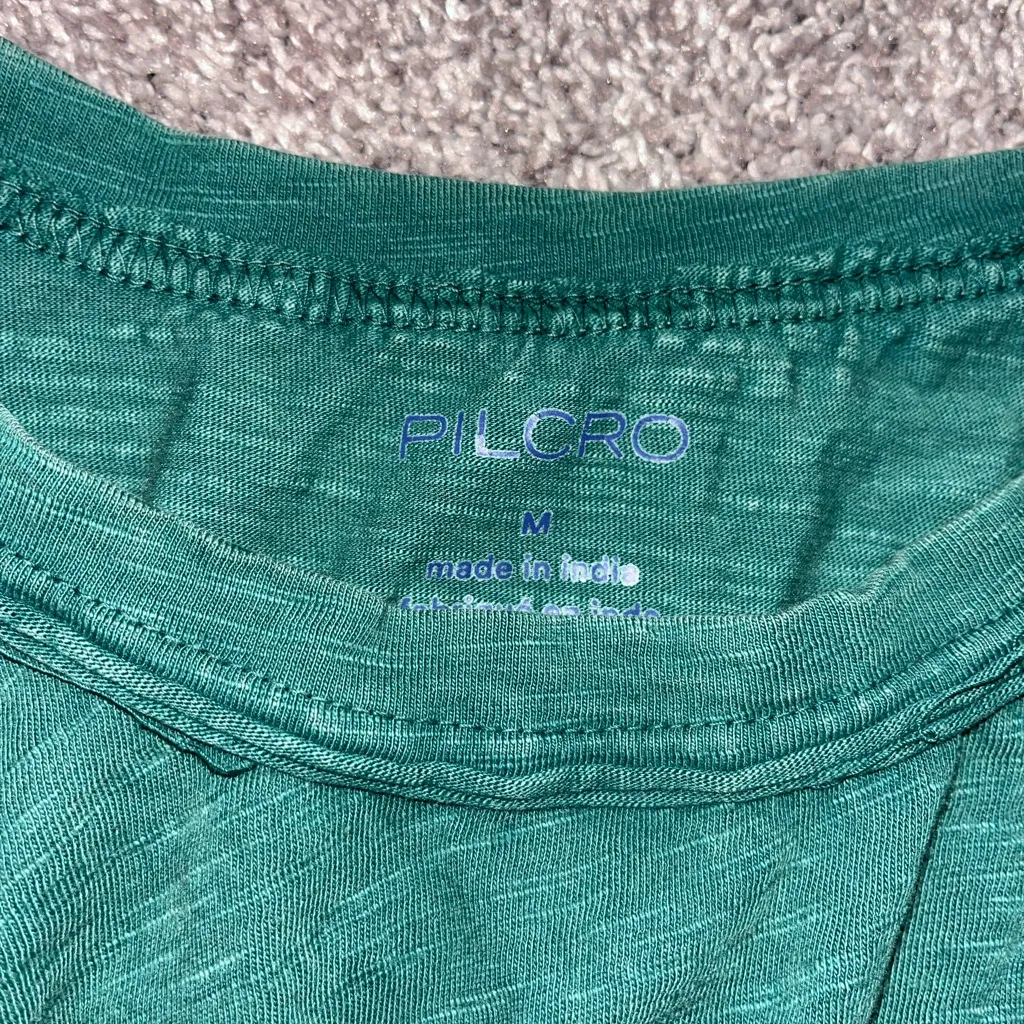 Pilcro Teal Ruffled Blouse - Image 2