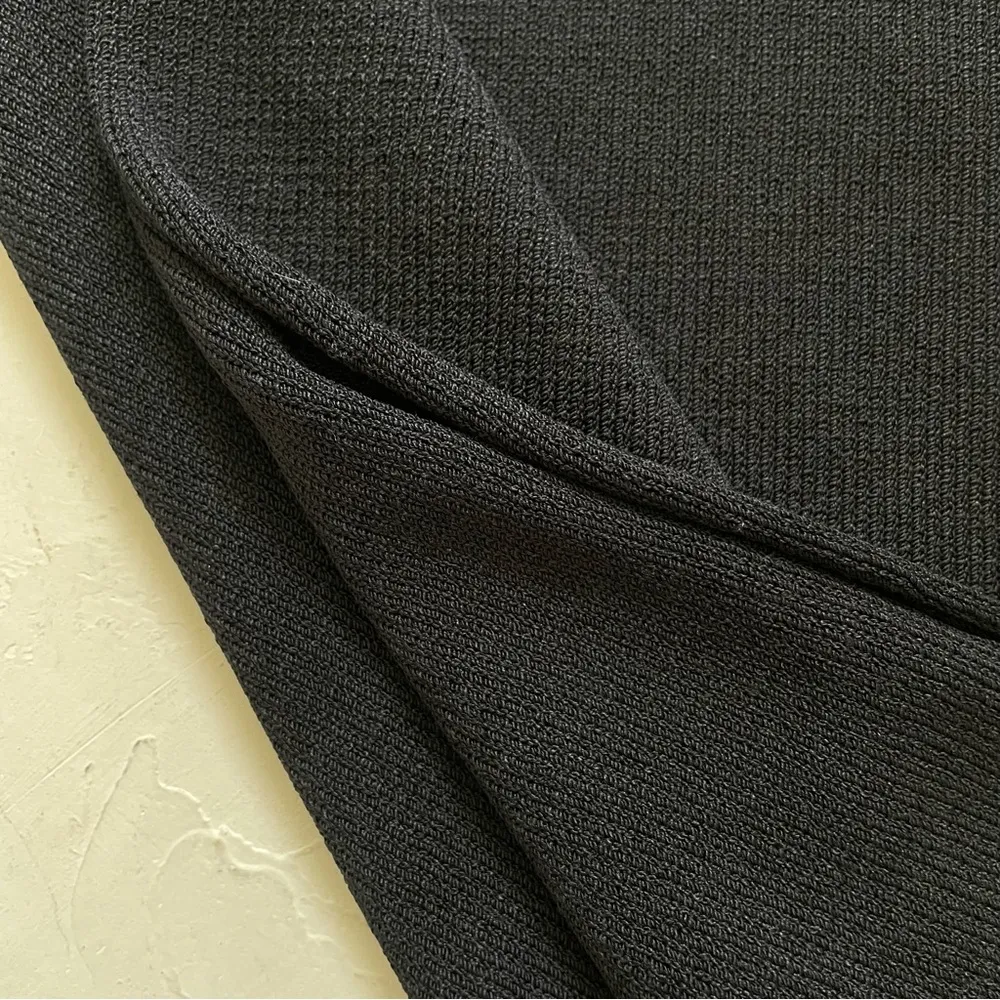 Vintage J.S.S Knitted Maxi Black Skirt XL Made in USA - Image 7