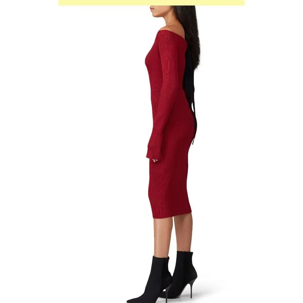 Jason Wu Off The Shoulder Sweater Dress Rent the runway preloved S - Image 4