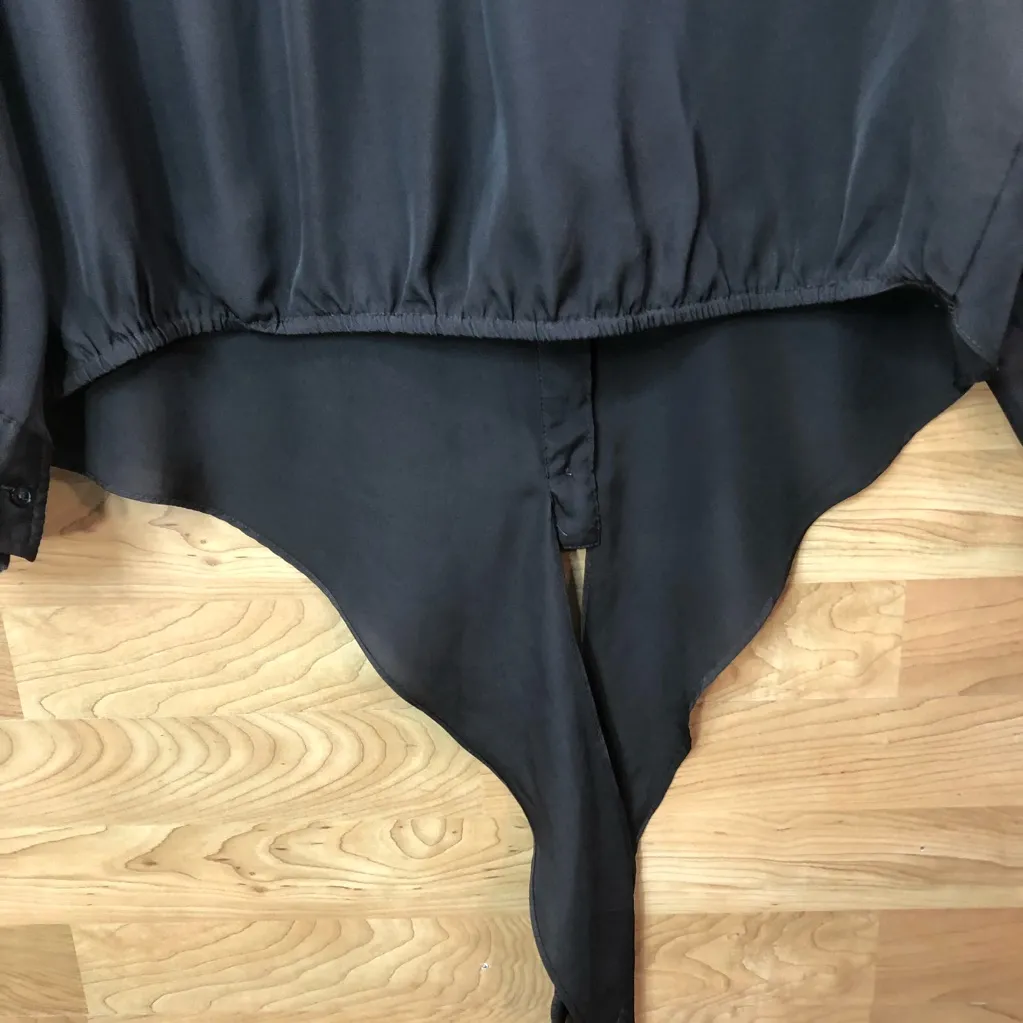 Avenue Size 18/20 Brown Button Down Collared V-neck Super Cute Top Great… - Image 4