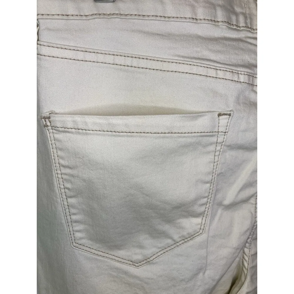 NICOLE MILLER Jeans Womens 14 Off White Soho High Rise Skinny Ankle Stretch - Image 6