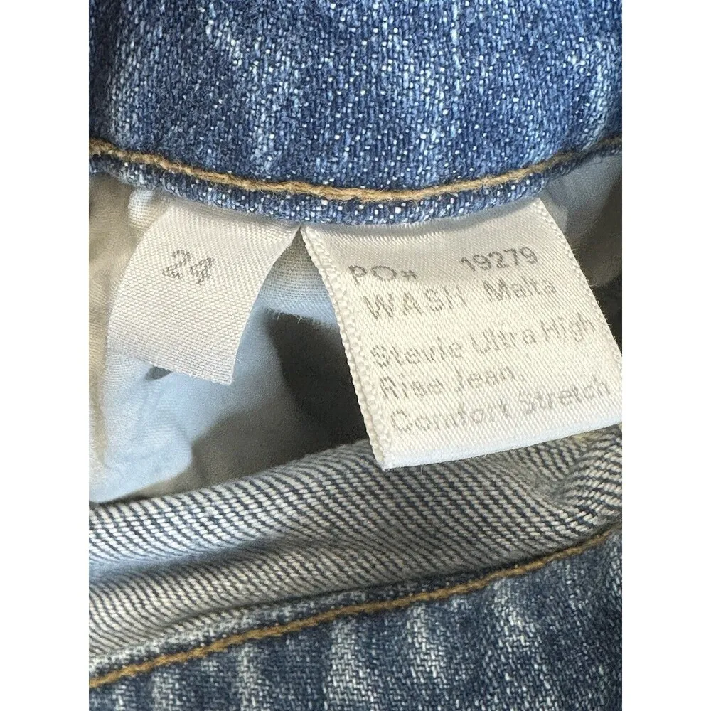 Reformation Jeans Stevie Ultra High Rise Malta Wash Size 24 - Image 6