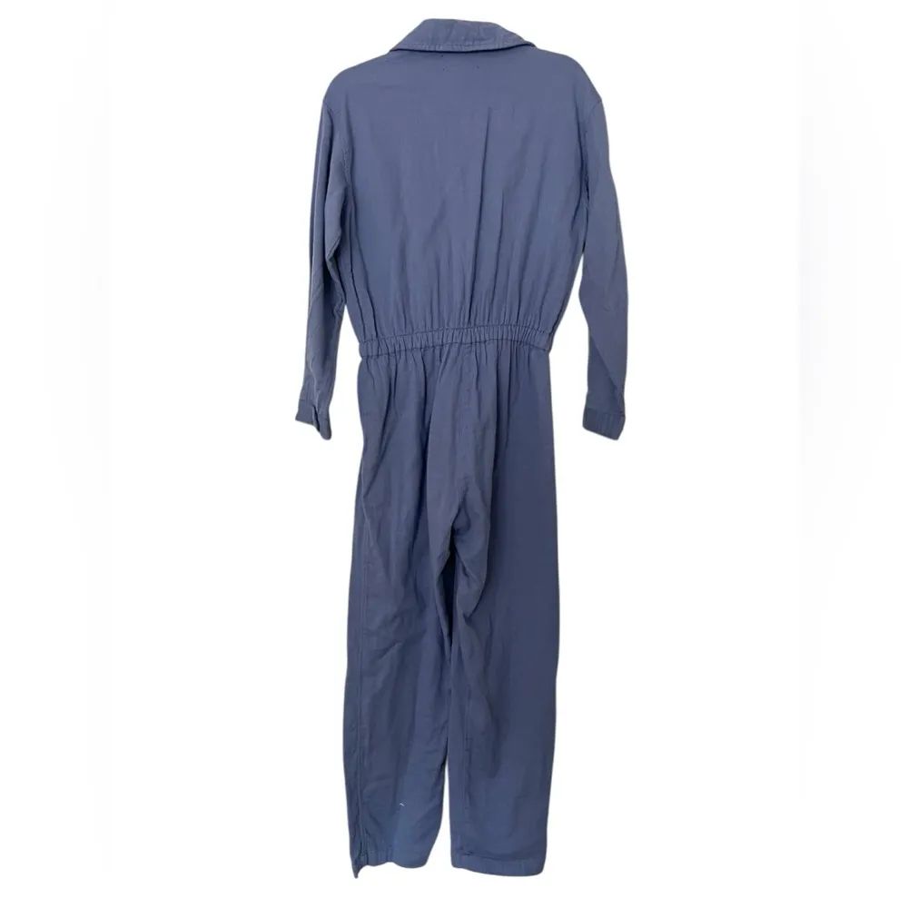 Xirena Jaymes Cotton Utility Jumpsuit Blue Size XS - Image 5