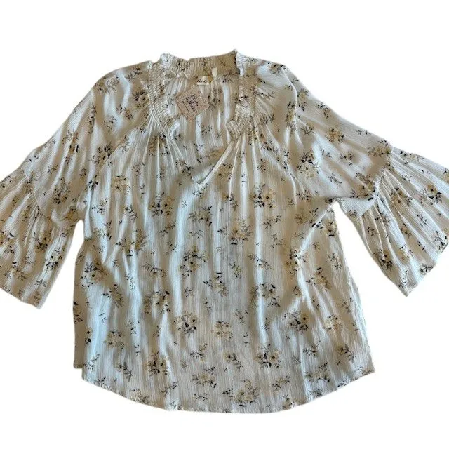 Millibon Floral Blouse‎ V - Image 3