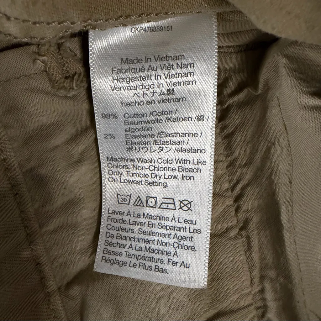 Madewell ‘90s Straight Cargo High Rise Utility in Sand Dune Wash Jeans Size 26 - Image 11