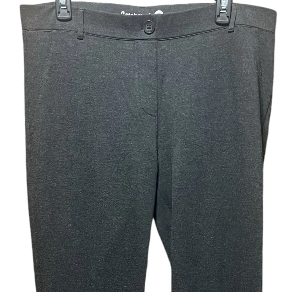 Dress Pant Yoga Pants Straight-Leg Classic Charcoal Gray Size XL - Image 3
