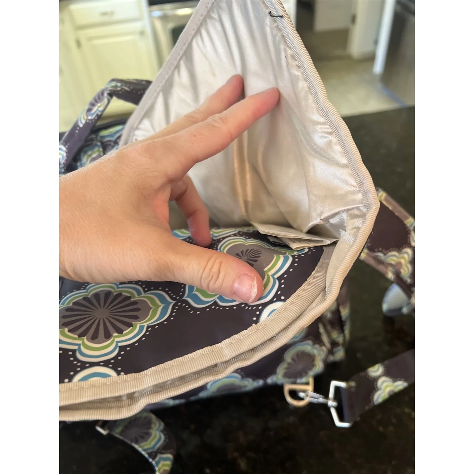 Ju Ju Be Backpack‎ Diaper Bag W/changing Pad Wipeable Padded Straps - Image 4