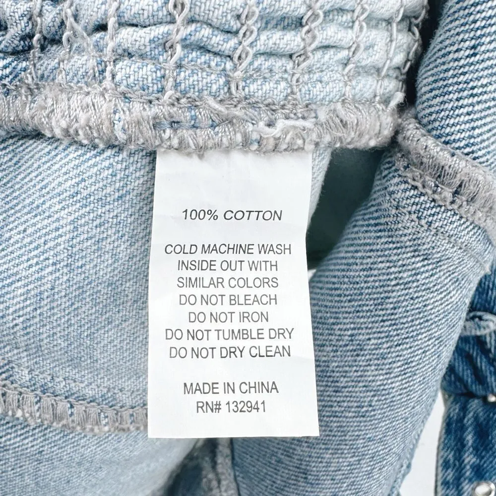 Amanda Uprichard‎ Raisa Top in Ioania Denim Buckle Crop Top Sz Lg - Image 7