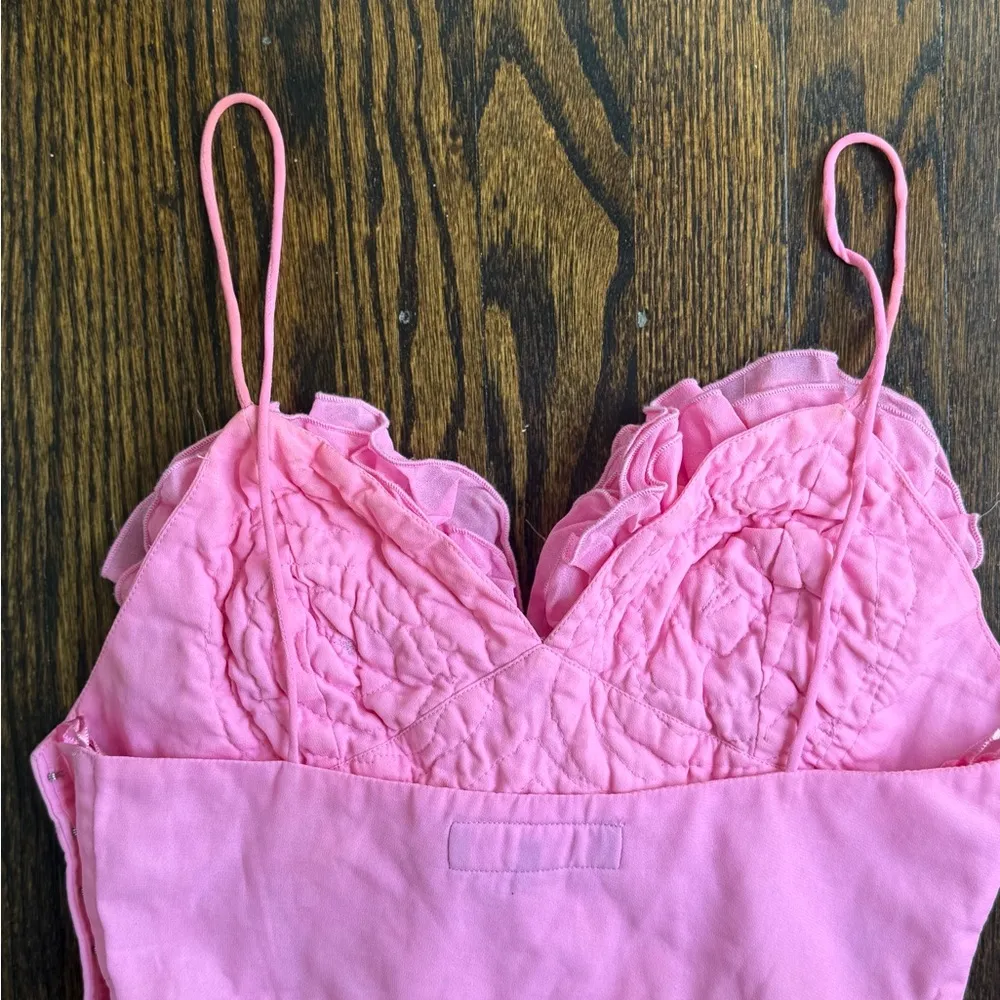 Zara Pink Ruffled Heart Camisole - Image 4