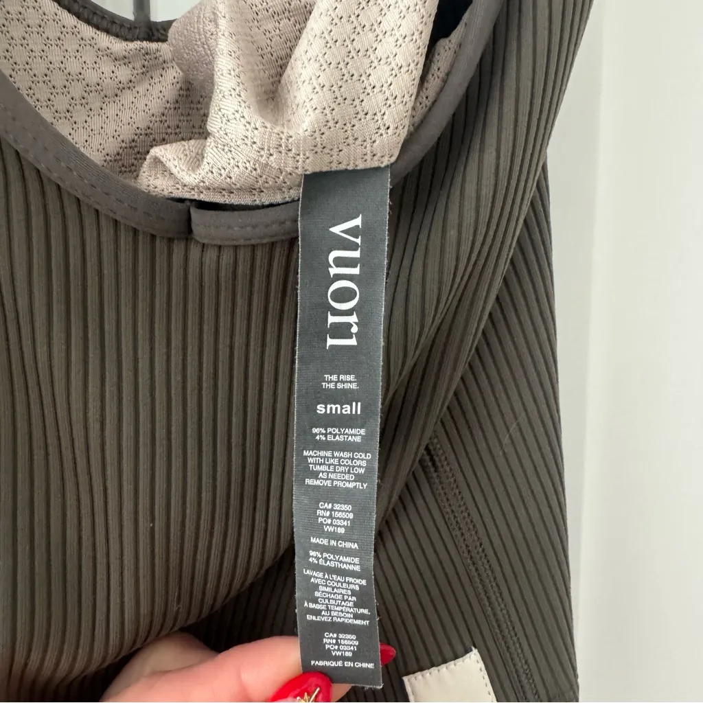 Vuori Women's Ribbed Tank Top - Olive - Image 6