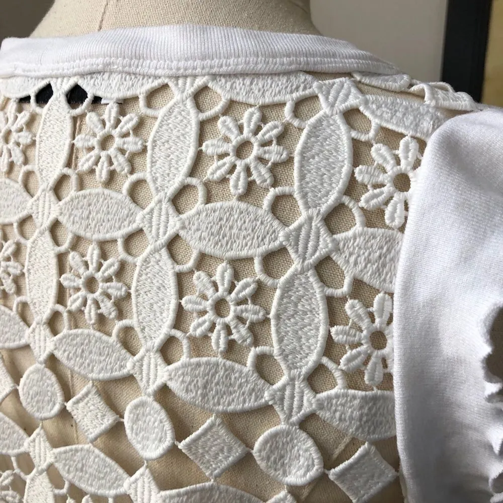 Sandro Paris Helium Lace Back Top 2 M - Image 8