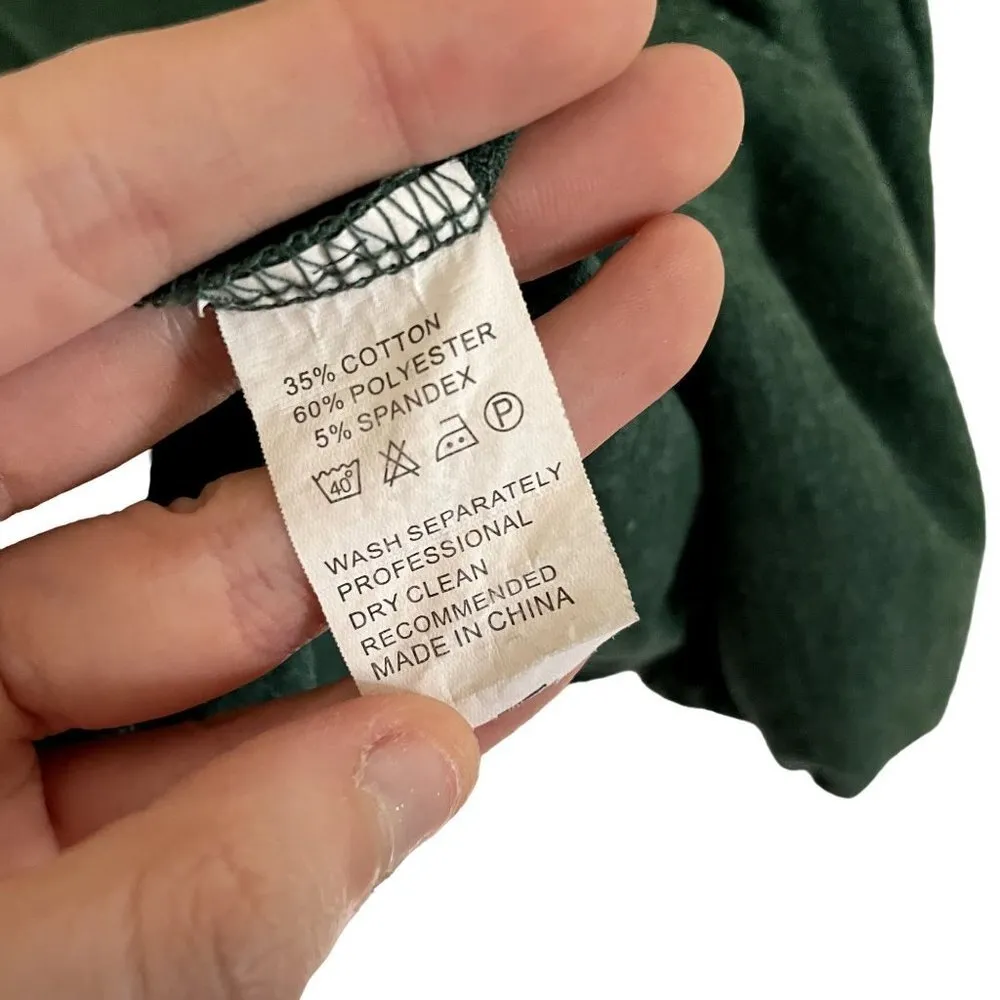 Forest green short sleeved summer casual t - Image 5