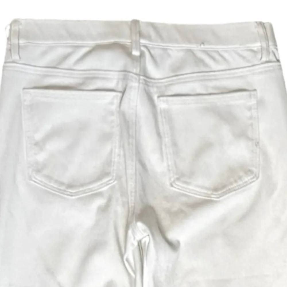 Uniqlo Womens Pull On Mid-Rise Stretch Pants Ankle Crop Skinny White Sz Small - Image 4