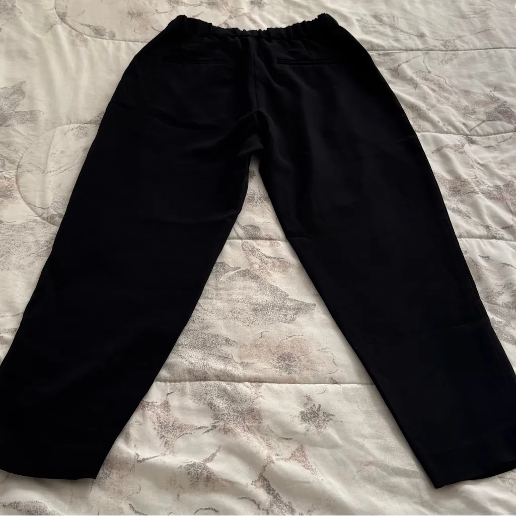Nili Lotan Black elastic waist pull on slouchy Pants, size XS designer luxury - Image 15