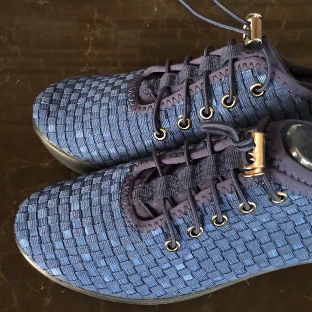 Steven by Steve Madden royal blue Base woven wedges women’s size 7‎ nwot - Image 9