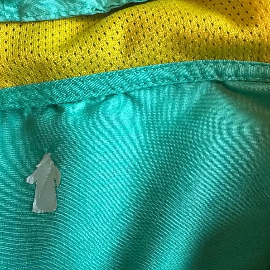 Dutch Bros Coffee Teal Pullover Windbreaker Jacket w/ Logo Size X - Image 12