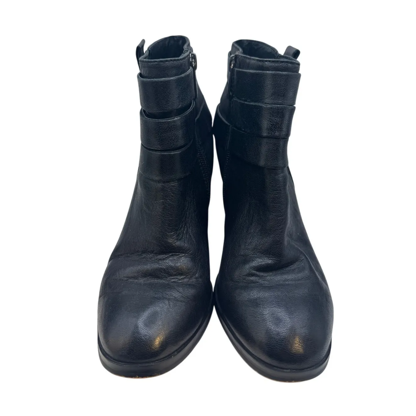 Isola Levin Black Leather Ankle Boots Women's 6.5 - Image 2