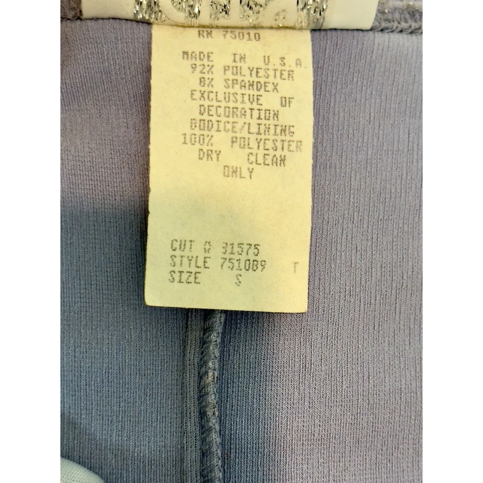 Y2K City Triangles Embellished Maxi Dress in Light Blue Size M USA - Image 7