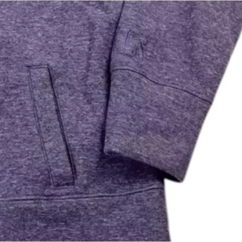 NEW BURTON WOMENS DRYRIDE CREW FLEECE LINED POCKET THUMBHOLES VIOLET SWEATSHIRT - Image 3