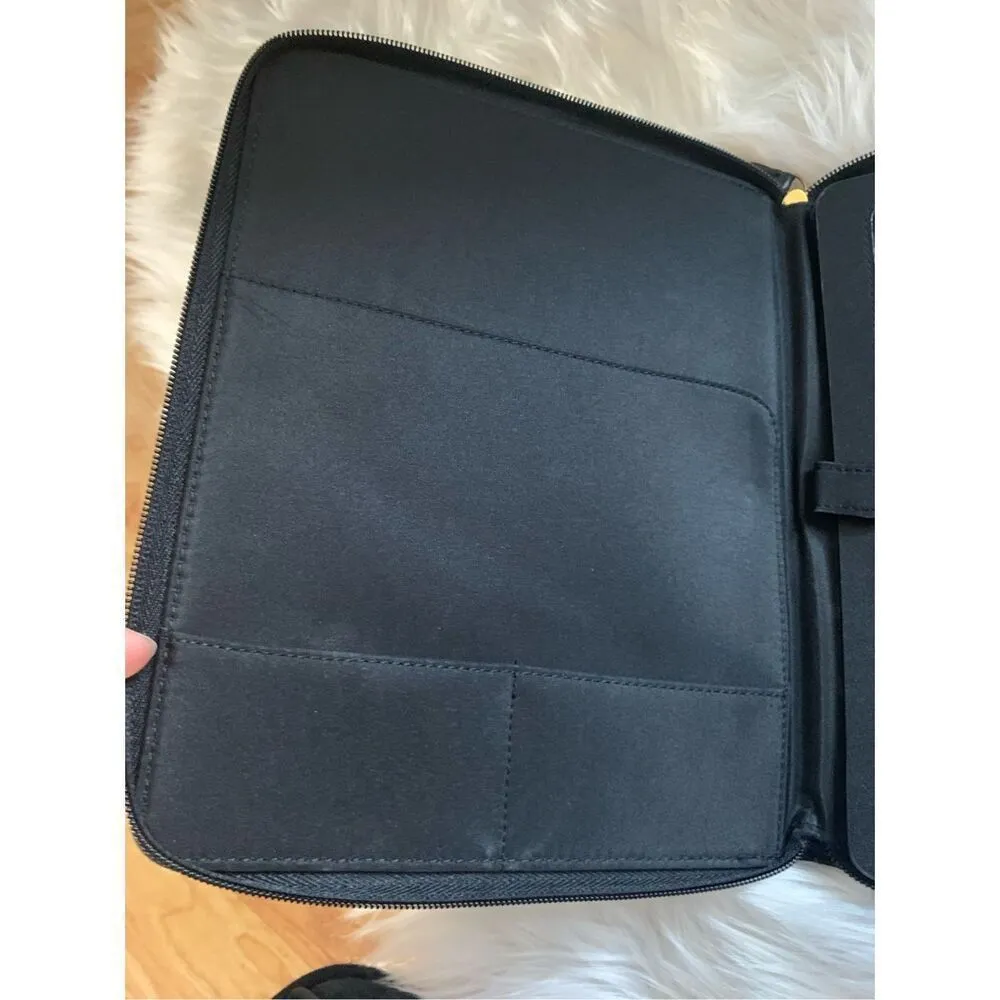 Tommy Hilfiger black and gold tablet cover storage Travel case - Image 3
