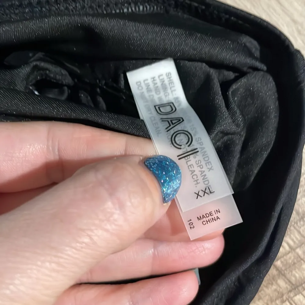 Daci One Shoulder One Piece Bathing Suit Full Coverage Black Women’s Size XXL - Image 6