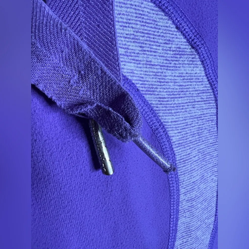 Lululemon Stride Jacket Women's Size 6 Two Tone Purple Long Sleeve Thumb Holes - Image 8