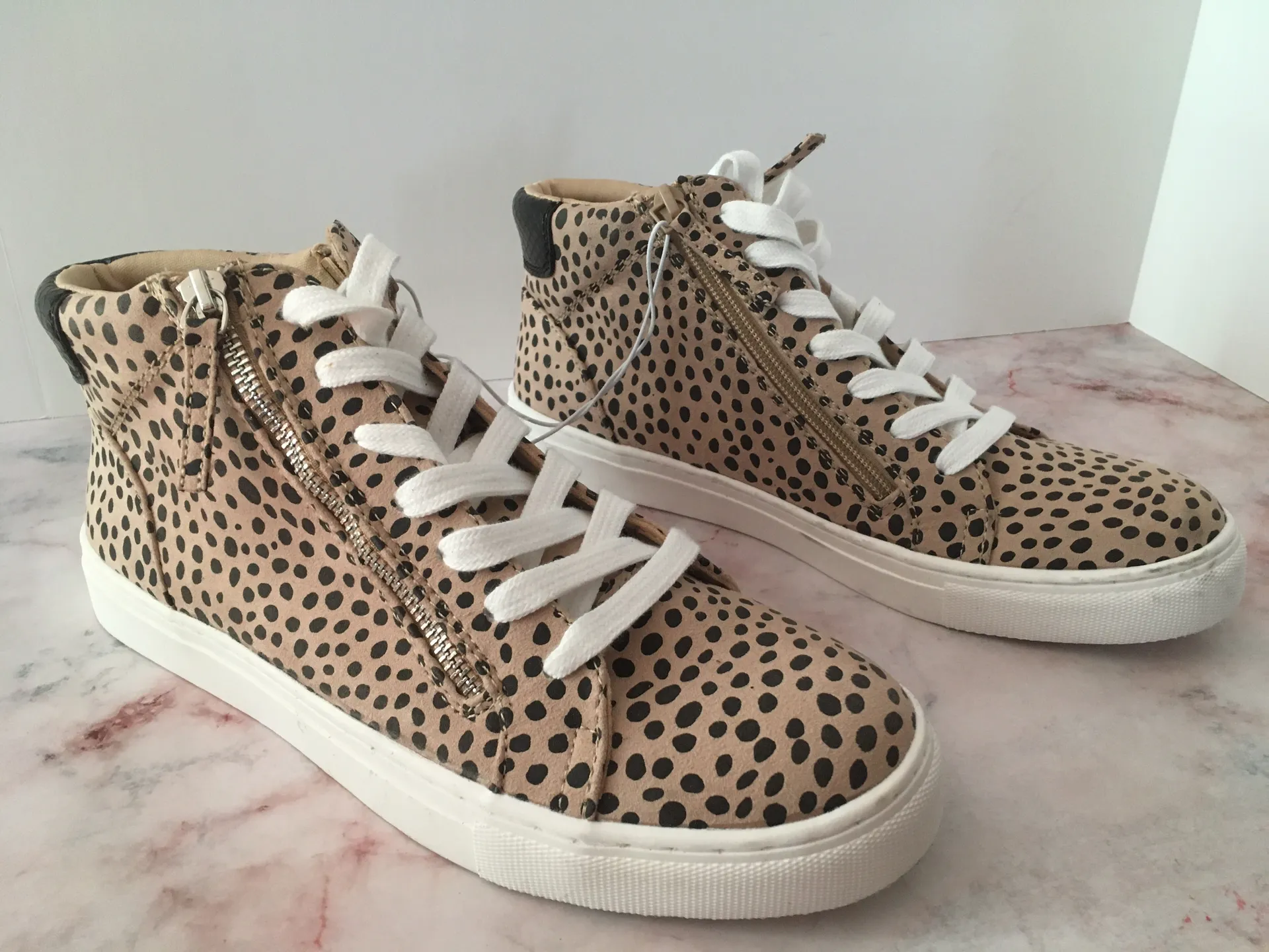 Cheetah High Top Sneakers, Size 10 Multi - Image 3