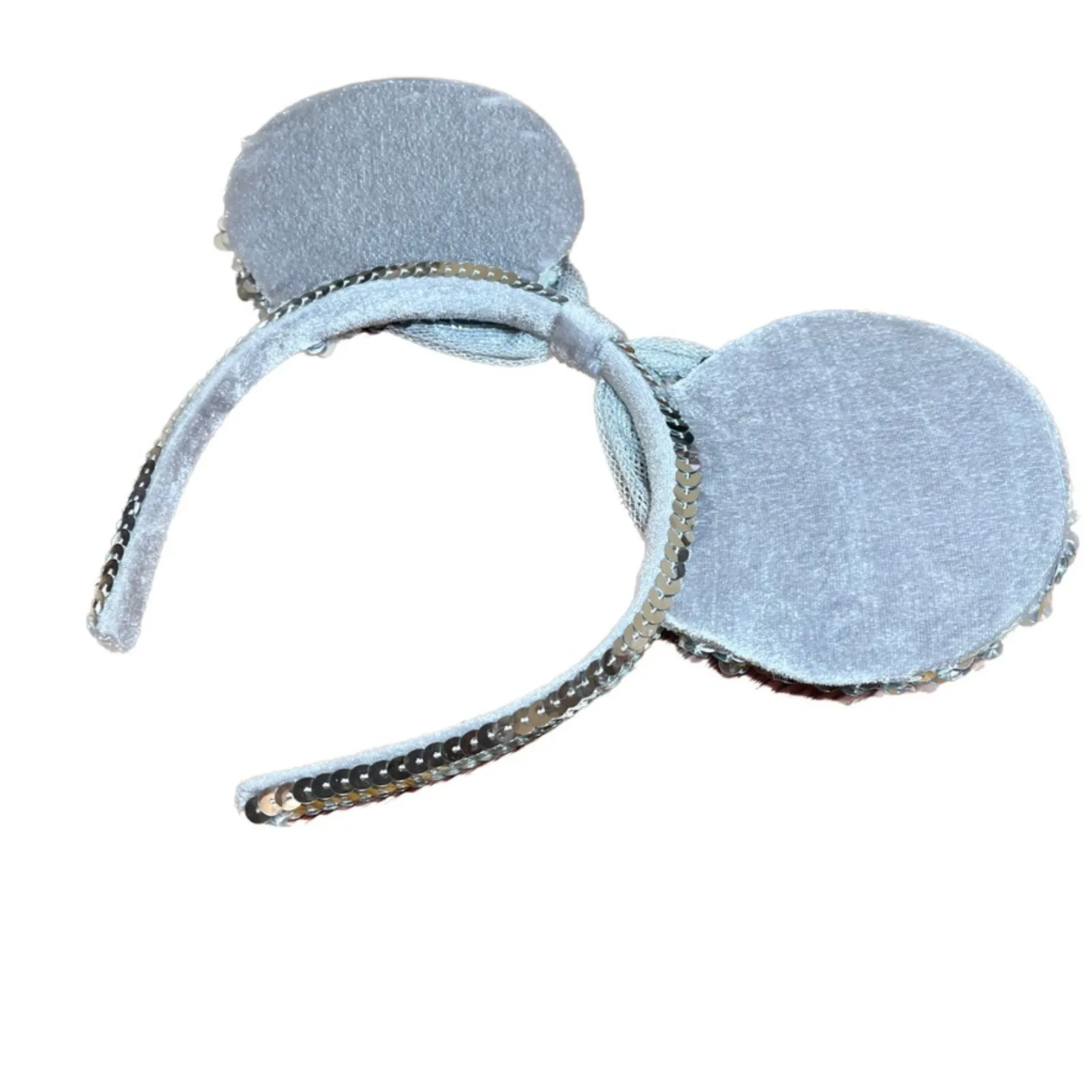 Y2K Silver Sequin Minnie Ears - Image 8