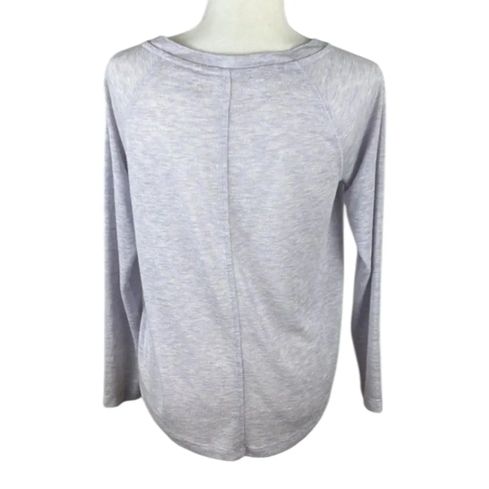 Loft Light Purple Long Sleeve Top Size Small - Image 4
