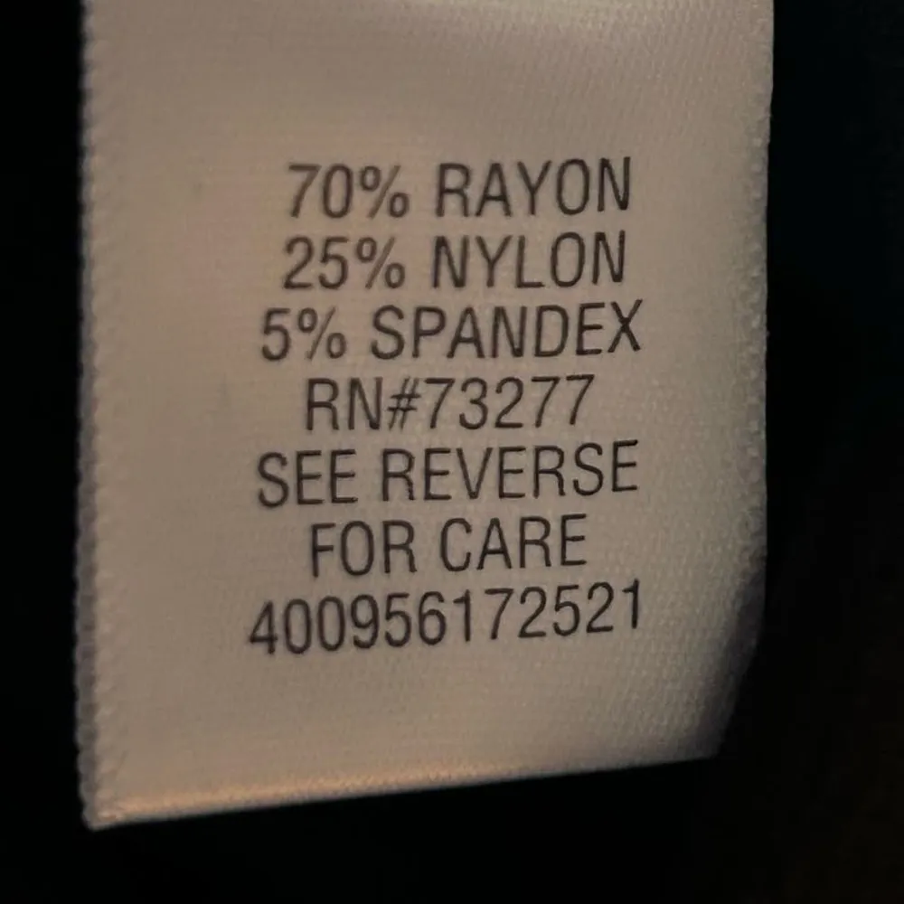 Simply‎ Vera Vera Wang Women's Black Stretch Seam Down Leggings Size L - Image 4