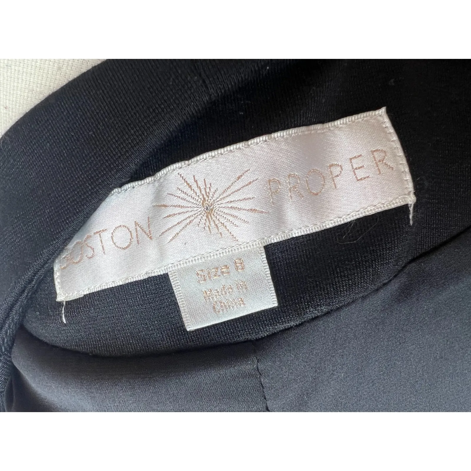 Boston Proper Tweed Jacket Cardigan size 8 Blazer Wool Blend Beaded Metallic - Image 2