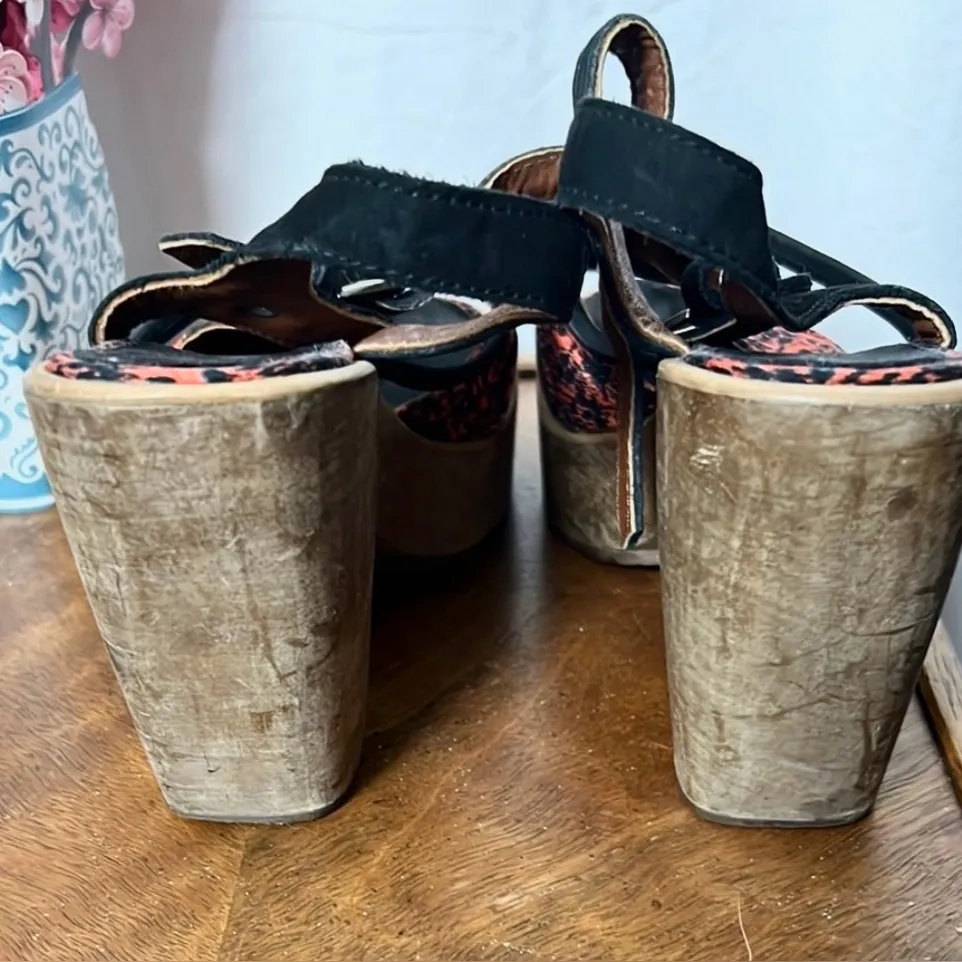 Rachel Comey Spade Sandal Heeled Clogs-Poppy Floral Size 6.5 - Image 3