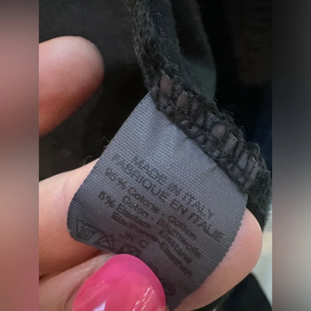 Brandy Melville black mini skirt with front zip - Image 5