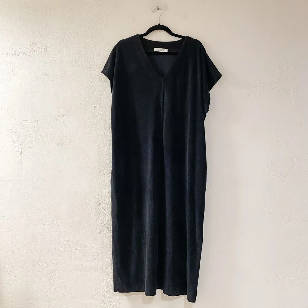 Barefoot Dreams Beach CozyTerry Caftan in Black Medium - Image 2