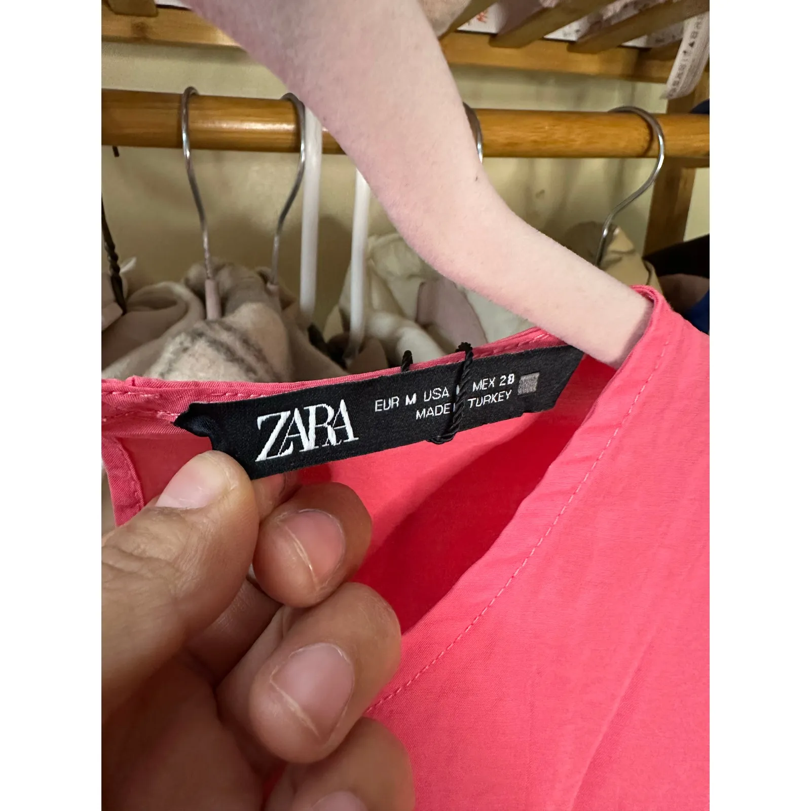 Zara Hot Pink Romper with Bow Size Medium 1165/137/620 Bloggers Favorite - Image 6