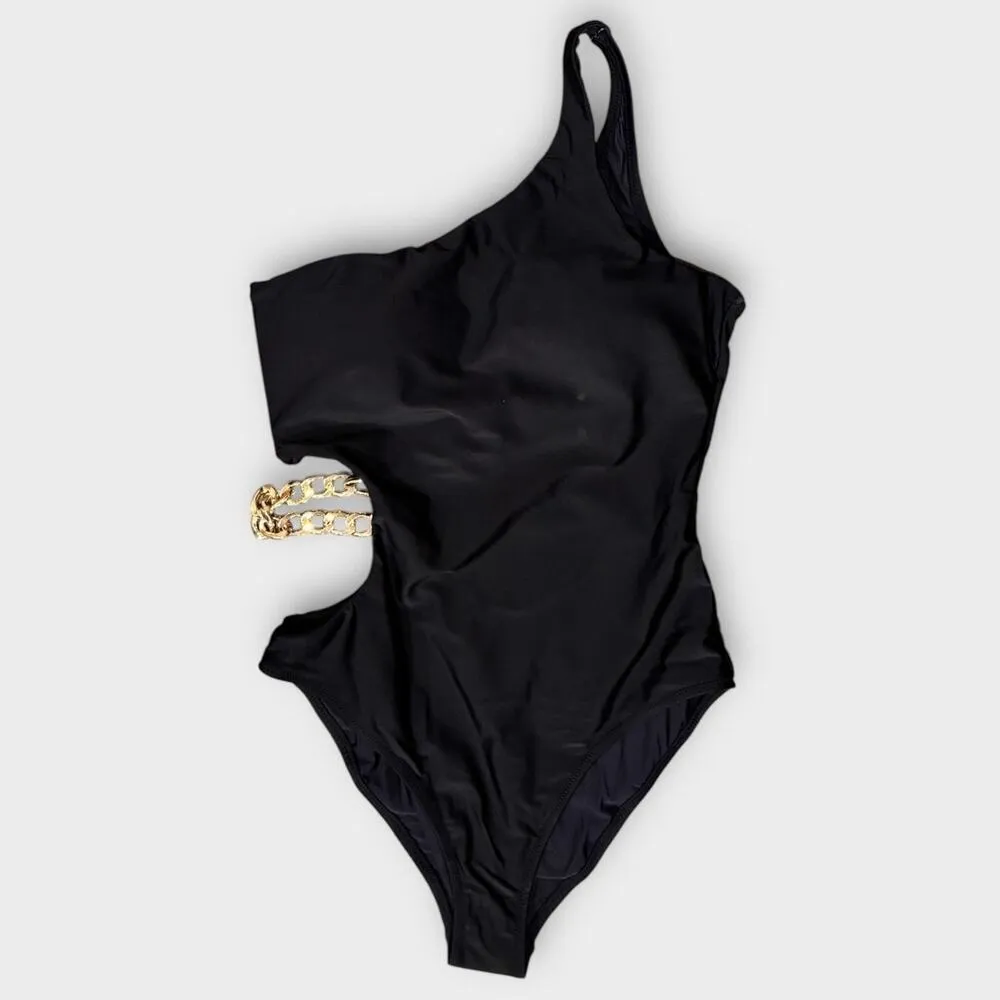 L'Agence Ava Chain One-Piece Swimsuit Size Large - Image 4