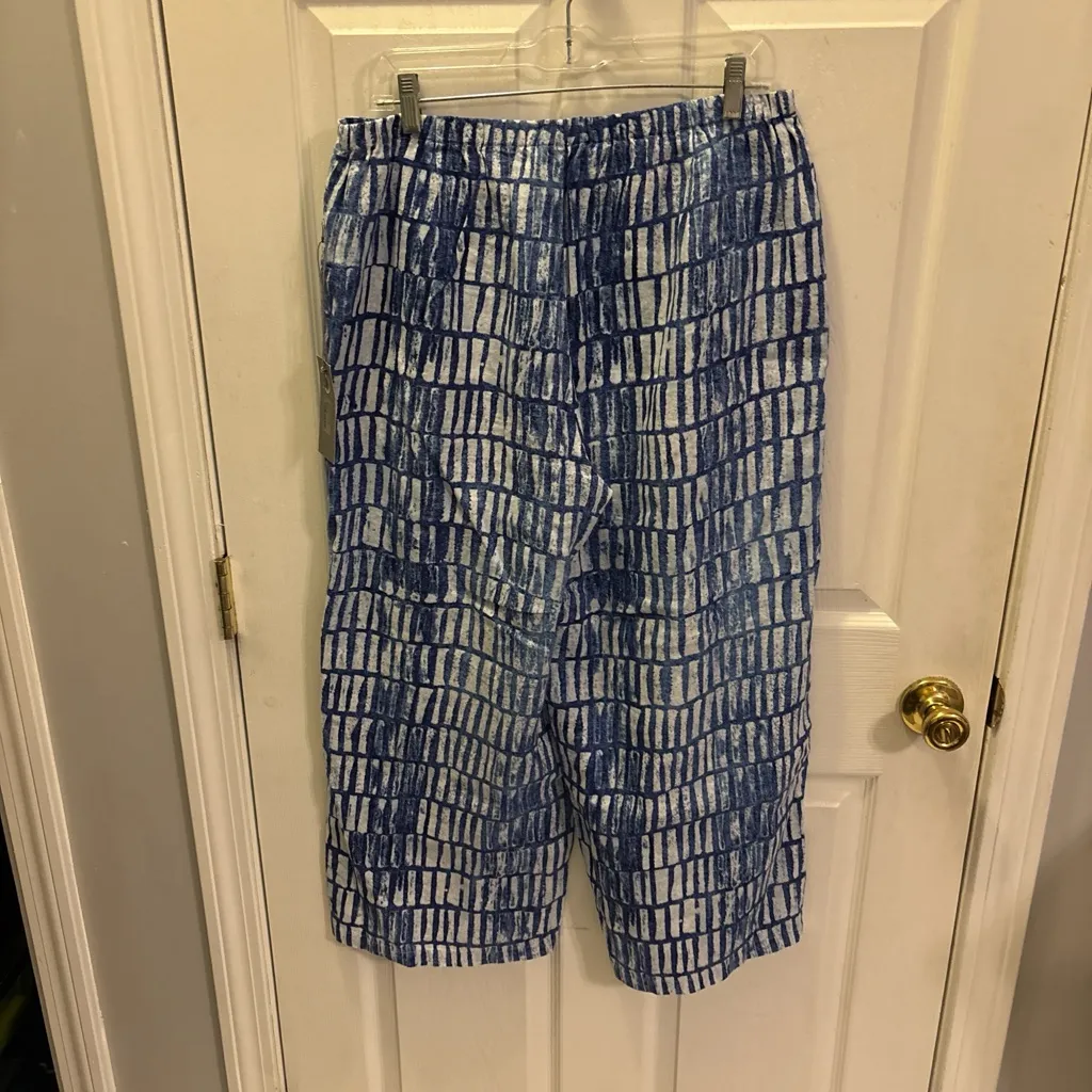 Habitat Blue and White Wide Leg Pants - Image 5