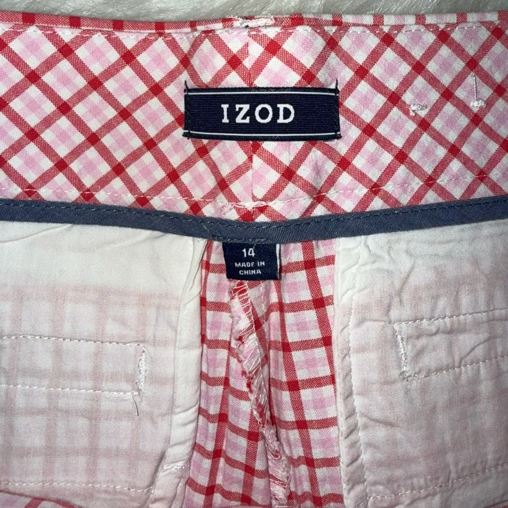 🎄Izod Bermuda Pink Checkered Women's Shorts - Image 3