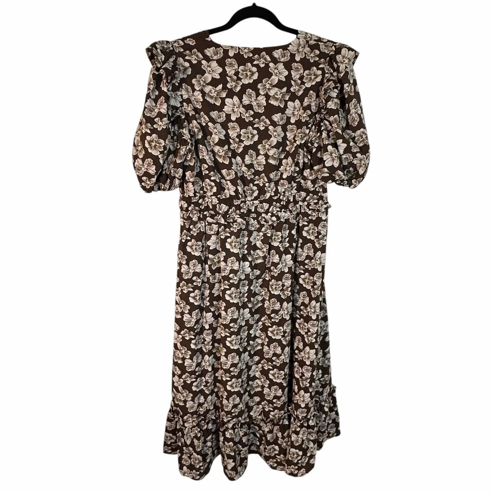 English Factory Crinked Floral Puff Sleeve Maxi Dress - Image 5