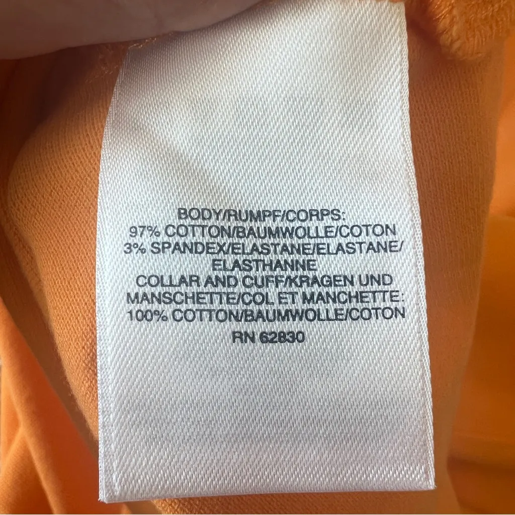 Land’s End Orange Polo Shirt Top Women’s Size XL/P (18) Preppy F7 - Image 5