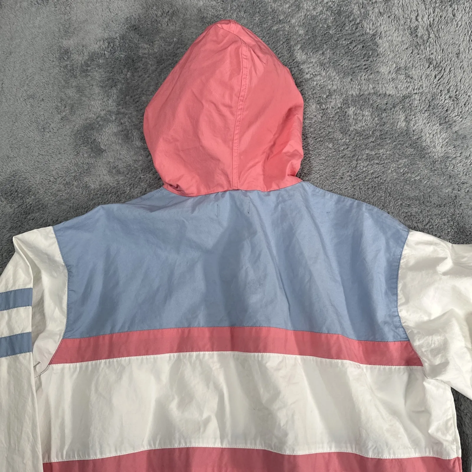 Polo RALPH LAUREN 1/4 Zip Color Block Windbreaker Jacket Sz M $249 Oversized - Image 14